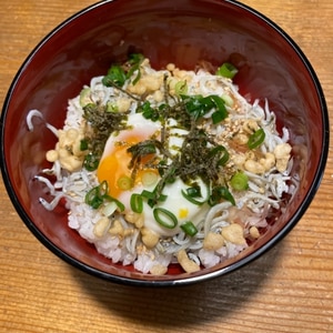 あっという間の賄い丼☆しらす丼